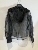 Karen Millen Shear Blouse Worn By Vanessa Hudgens