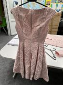 Talbot Runhof Jaquard Midi Dress Worn By Vanessa Hudgens