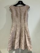 Talbot Runhof Jaquard Midi Dress Worn By A Body Double.