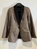 Karen Millen Gold Suit Worn By Vanessa Hudgens