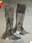 Public Desire Knee Boots Worn By A Body Double
