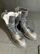 All Saints Combat Boots Worn By Mark Fleischmann