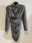 House of C.B. Silver Dress Worn By Vanessa Hudgens
