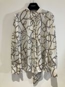 Hobbs Watch Design Blouse Worn By Suanne Braun