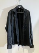 Twisted Tailor Black Satin Shirt Worn By Will Kemp