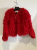 Mimi and Bow Ostrich Feather Coat Worn By Vanessa Hudgens