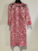 Naeem Khan Tulle Silk Midi Dress Worn By A Body Double