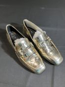 Moda In Pelle Gold Shoes Worn By Amanda Donohoe