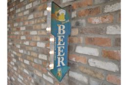 4x Beer Light Up Signs