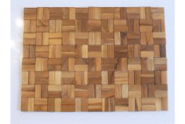 Set of 6 Teak Wood Place Mat