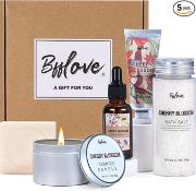 Bath Set Or Women Gifts, Cherry Blossom 5 PCS Spa Gift Set