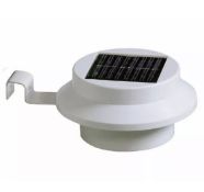 2 x White Solar Gutter Light
