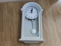 Scotts of Stow Wall Mounted Pendulum Clock - White (Rs-A0231/1)