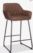 John Lewis Brooks Bar Chair Antique Brown