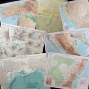 Collection of 7 John Bartholomew Large Antique World Maps -5