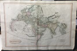 Rare Ancient World on a Polar Projection Smiths Classical Map 1809.