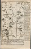 Britannia Depicta E Bowen c1730 Map Basingstoke, Andover, Salisbury Honton.