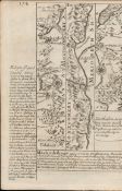 Britannia Depicta E Bowen c1730 Map Wales Llanerch, Llanbadern Vawr, Talabont.