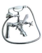Brand New Boxed Bensham Deck Mounted Bath Shower Mixer Tap RRP £165 *No Vat*