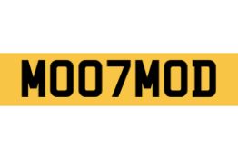 MO07MOD Mahmood 007 James Bond Mohammad Islam Private Cherished Number Plate 786
