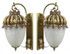 Pair of Fine Impressive Brass Lanterns
