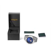 Gamages of London Hand Assembled Aspect Timer Automatic Steel- 5 Years Warranty and Free Delivery