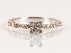 10 kt. White Gold Ring - 0.30 ct Diamond