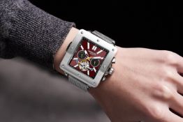Gamages of London Hand Assembled Astute Automatic Steel- 5 Years Warranty and Free Delivery