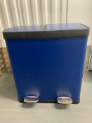 John Lewis & Partners Blue Pedal Bin Grade U
