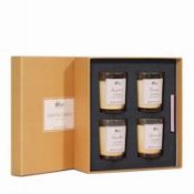 Body & Earth # Love Scented Candle Set of 4, Soy Wax Candles For Stress Relief