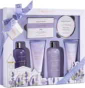 Body & Earth Bath Gift Set,6 Pcs Luxurious Gifts For Women, Lavender