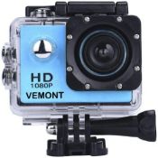 Full HD 2.0 Inch Action Camera 1080P 12Mp Sports Camera Action Cam Underwater 30M 98Ft Waterproof...