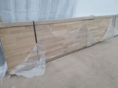 LOT 74 - Gorgeous Wren Solid Oak Thick Kitchen Worktop. Very Heavy ! RRP £920 , 3m x 604mm x 60m...