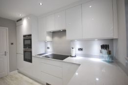 LOT 12 - Wren Galaxy White Kitchen TekWall/Splashback RRP £270 , 3.43m x 600mm x 10mm