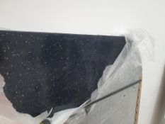 LOT 85 - Wren Black Sparkle Gloss Luxury Laminate Kitchen worktop RRP £225 , 1.5m x 900mm x 22mm