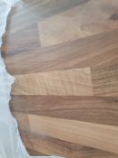 LOT 45 - Wren Light Walnut Block Luxury Laminate Kitchen Worktop, 3m x 600mm x 38mm
