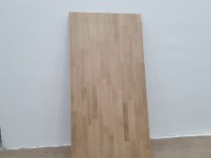 LOT 98 - Wren Solid Oak Kitchen Worktop / Shelves/ Chopping Boards, 1.2m x 600mm x 40mm
