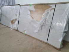 LOT 45 - Wren Light Oak Block Luxury Laminate Kitchen worktop, 2 long sides with edging, 3.05m x 900