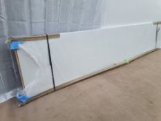 LOT 68 - Wren White Matt Luxury Laminate Kitchen Worktop RRP £390 , 3m x 600mm x 28mm