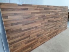 LOT 7 - Wren Light Walnut Block Luxury Laminate worktop RRP £720, 3m x 1.17m x 38mm