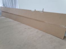 LOT 18 - Wren Artic Oak Kitchen TekWall/Splashback RRP £300 , 4m x 600mm x 10mm