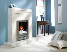 Montpellier Atlanta 42” Bianco Persiano Luxury Hand Crafted Marble Fireplace RRP £1300