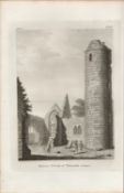 Round Tower At Turlogh Co Mayo Rare 1791 Francis Grose Antique Print.