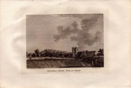 Wales Abbey of Conway Francis Grose Antique 1783 Copper Engraving.