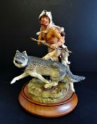 Franklin Mint Porcelain 'Wolf Runner' Limited Edition R.J. Murphy