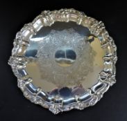 Circa 1930's Travis Wilson & Co Silver Plated Tray/Salver
