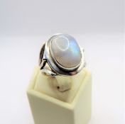 Artisan Sterling Silver Moonstone Ring