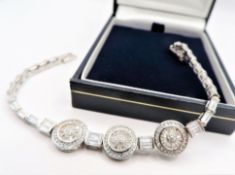 Sterling Silver Gemstone Bracelet New with Gift Box