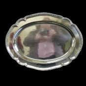 Antique Silver Plated 60x40cm Serving Tray/Platter c. 1910