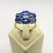Sterling Silver 4CT Tanzanite Ring 'NEW' with Gift Pouch